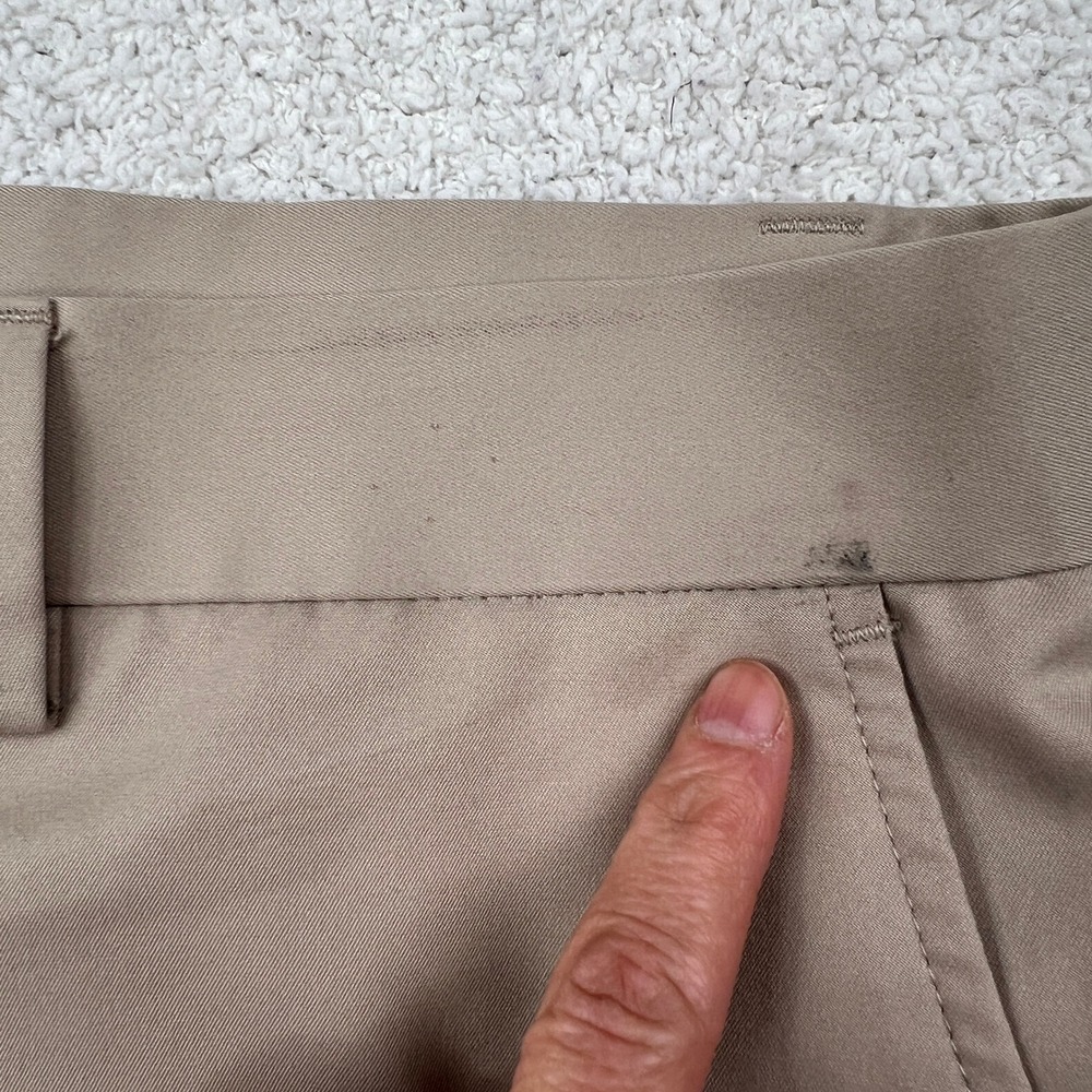 Pebble Beach Mens Tan Performance‎ Golf Shorts Size 36 Side Zip Pocket Khaki - Picture 6 of 14
